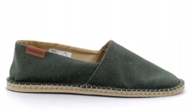 Havaianas Espadryle Khaki Wsuwane z Logo 39 Ż_a