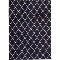 Dywany - Dywan Loren Print 60 x 100 cm kratka czarny - miniaturka - grafika 1