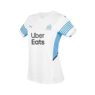 Koszulki i topy damskie - PUMA PUMA Damska koszulka Om Home Shirt replika damska z logo sponsora Puma White-Bleu Azur L 759298 - miniaturka - grafika 1