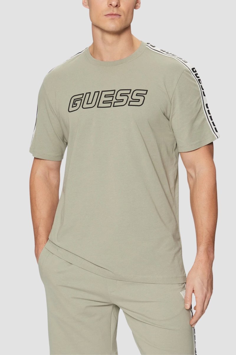 GUESS Zielony t-shirt męski Arlo L