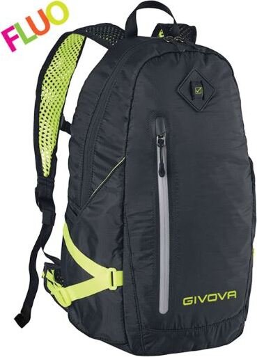 Plecak sportowy Givova Arius Black-Amarillo Fluo,