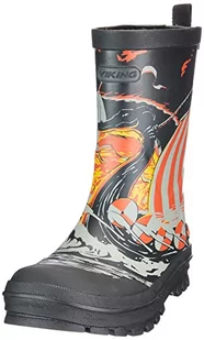 Viking Unisex dziecięce kalosze Jolly Print, Black Sun, 21 EU - Kalosze damskie - miniaturka - grafika 1