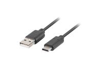 Kontrolery - Kabel Usb 2.0 Lanberg Type-C(M) - Am 3m czarny - miniaturka - grafika 1