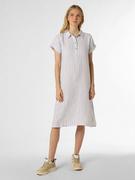 Sukienki - Rich & Royal - Damska sukienka lniana, niebieski|biały - miniaturka - grafika 1