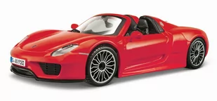 Bburago Porsche 918 Spyder Red 1:24 - Samochody i pojazdy dla dzieci - miniaturka - grafika 1