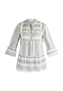 IZIA Koszulka damska 21317497, Niebieski, wełniany biały, M - Koszulki i topy damskie - miniaturka - grafika 1