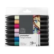 Kredki, ołówki, pastele i pisaki - Zestaw Promarker Manga Romance W&N - miniaturka - grafika 1