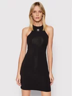 Sukienki - Adidas Sukienka codzienna adicolor Essentials HF7490 Czarny Slim Fit - miniaturka - grafika 1