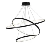 Lampy sufitowe - LED Żyrandol na lince LEA LED/60W/230V 4000K śr. 80 cm czarny - miniaturka - grafika 1