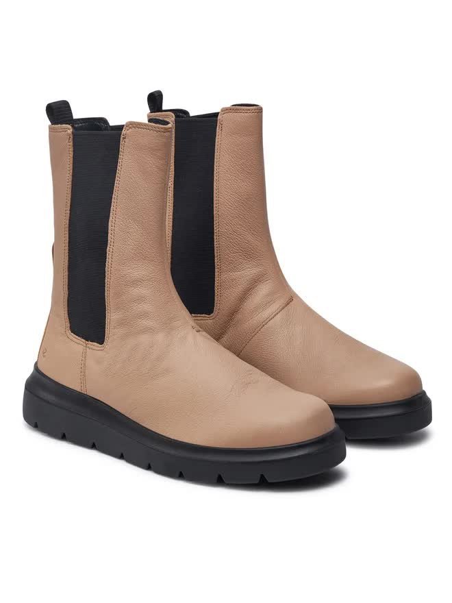 damskie skórzane sztyblety Chelsea ECCO Nouvelle, botki wysokie EU 35