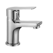 Baterie umywalkowe - Kuchinox Borgo Jednouchwytowa bateria umywalkowa stojąca z korkiem chrom BKB022D - miniaturka - grafika 1