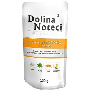Dolina Noteci PREMIUM BOGATA W KACZKĘ Z DYNIĄ DOYPACK 150 G - Mokra karma dla psów - miniaturka - grafika 1