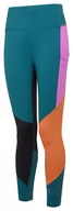 Spodnie sportowe damskie - RONHILL Legginsy biegowe damskie TECH CROP TIGHT deep lagoon/thistle - miniaturka - grafika 1
