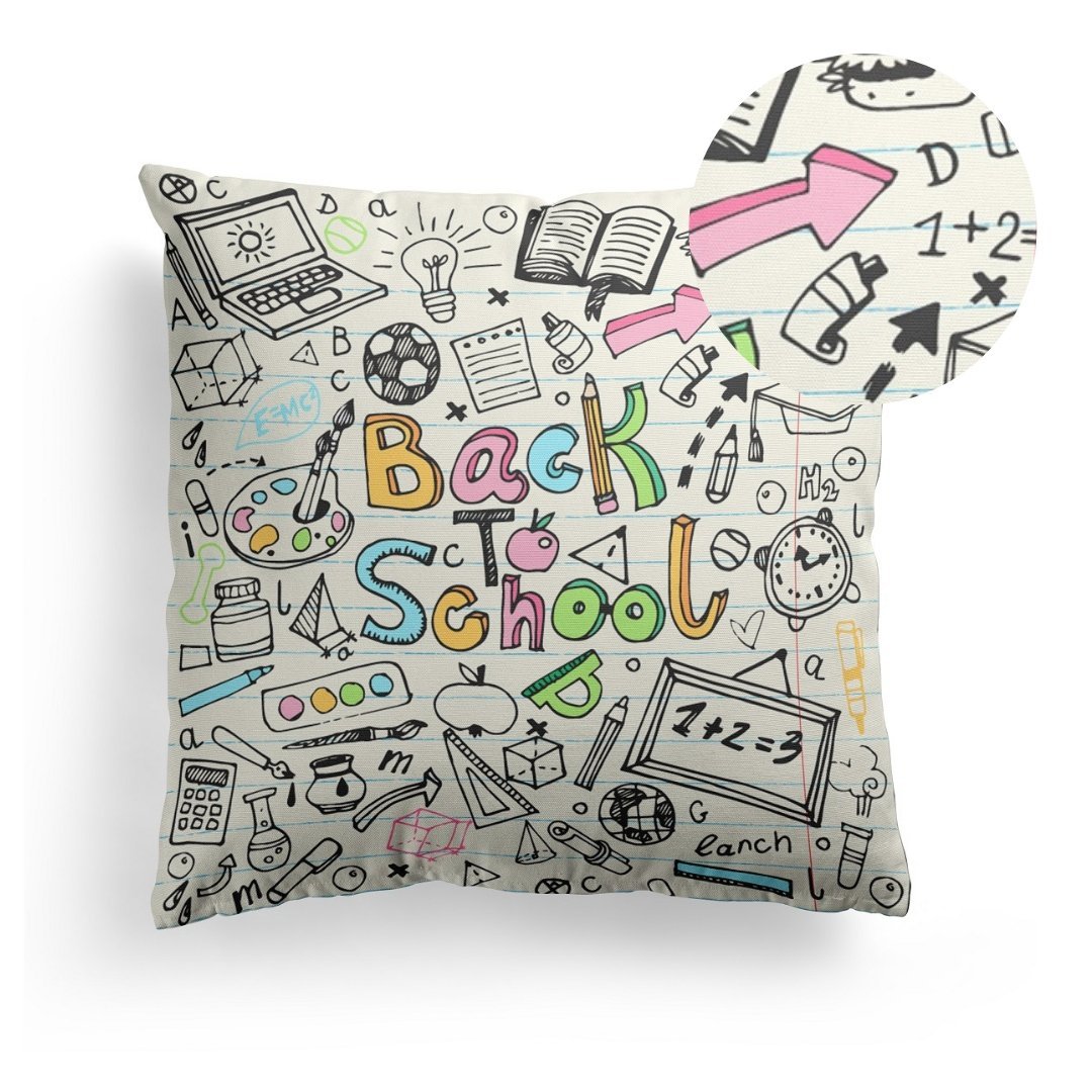 POSZEWKA NA PODUSZKĘ 45x45 DEKORACYJNA DZIECIĘCA DO POKOJU DZIECKA ALFABET