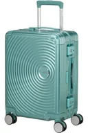 Walizki - Walizka kabinowa American Tourister Soundbox Alu 55cm turkusowa - miniaturka - grafika 1