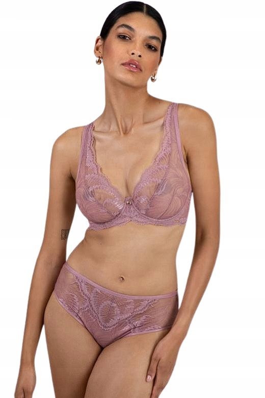 Biustonosz koronkowy Bralette Essenza Rosa subtelny róż Alles 70C