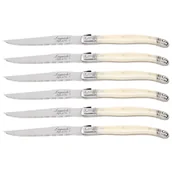 Noże - Nóż Laguiole do steków z stali nierdzewnej 6 sztuk w bloku drewnianym - miniaturka - grafika 1