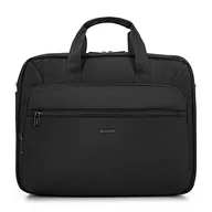 Torebki damskie - Męska torba na laptopa 15,6’’ z kieszenią czarna - miniaturka - grafika 1