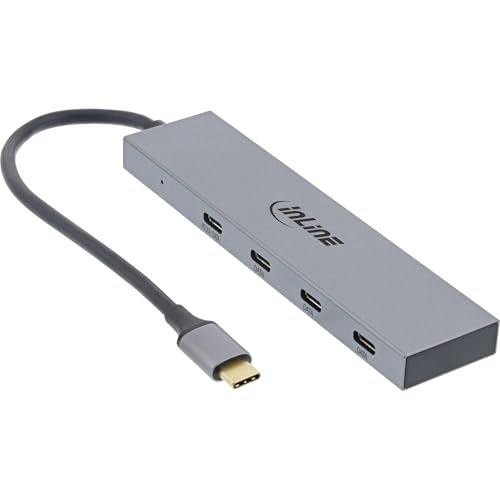 Koncentrator InLine USB-C, USB 3.2, 4x USB Type-C