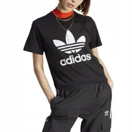 Koszulki i topy damskie - ADIDAS CZARNY T-SHIRT KOSZULKA NADRUK IK4035 M - miniaturka - grafika 1