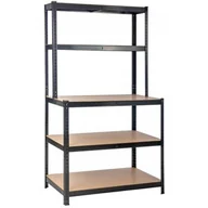 Szafy i regały magazynowe - Regał magazynowy MIRPOL MIR-RMP-N150 100 x 30/60 x 180 cm - miniaturka - grafika 1