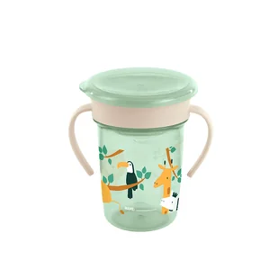 Kubek z silikonowym ustnikiem - Dżungla - 260ml - Kubki dla dzieci - miniaturka - grafika 1