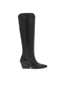 Kozaki damskie - Badura Kozaki COIMBRA-110434 Czarny - miniaturka - grafika 1