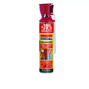 Pianka montażowa do niskich temperatur 500 +100 ml Soudal - Pianki montażowe - miniaturka - grafika 1