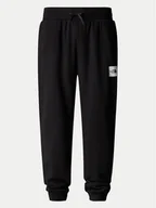 Spodnie sportowe męskie - The North Face Spodnie dresowe Fine NF0A8C1K Czarny Tapered Fit - miniaturka - grafika 1