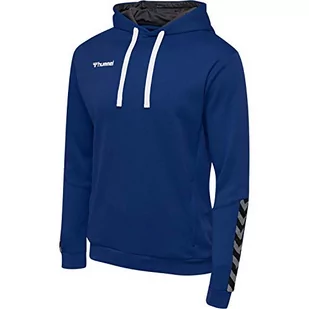 Hummel HmlAuthentic Poly Hoodie męska bluza z kapturem niebieski niebieski (True Blue) X-L 204930-7045-XL - Bluzy męskie - miniaturka - grafika 1