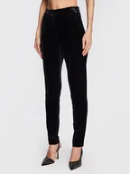 Spodnie damskie - Nissa Spodnie materiałowe P13495 Czarny Slim Fit - miniaturka - grafika 1