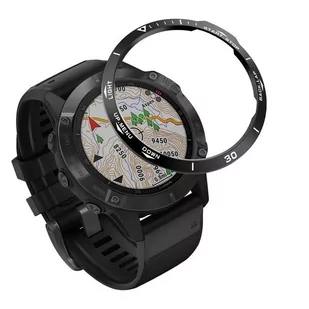 Obudowa Nakładka Bezel Garmin Fenix 6X / 6X Pro Czarna - Akcesoria do smartwatchy - miniaturka - grafika 1