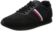 Trampki męskie - Tommy Hilfiger CORE LO Runner męskie trampki, czarne, 6,5 UK, Czarny, 40 EU - miniaturka - grafika 1