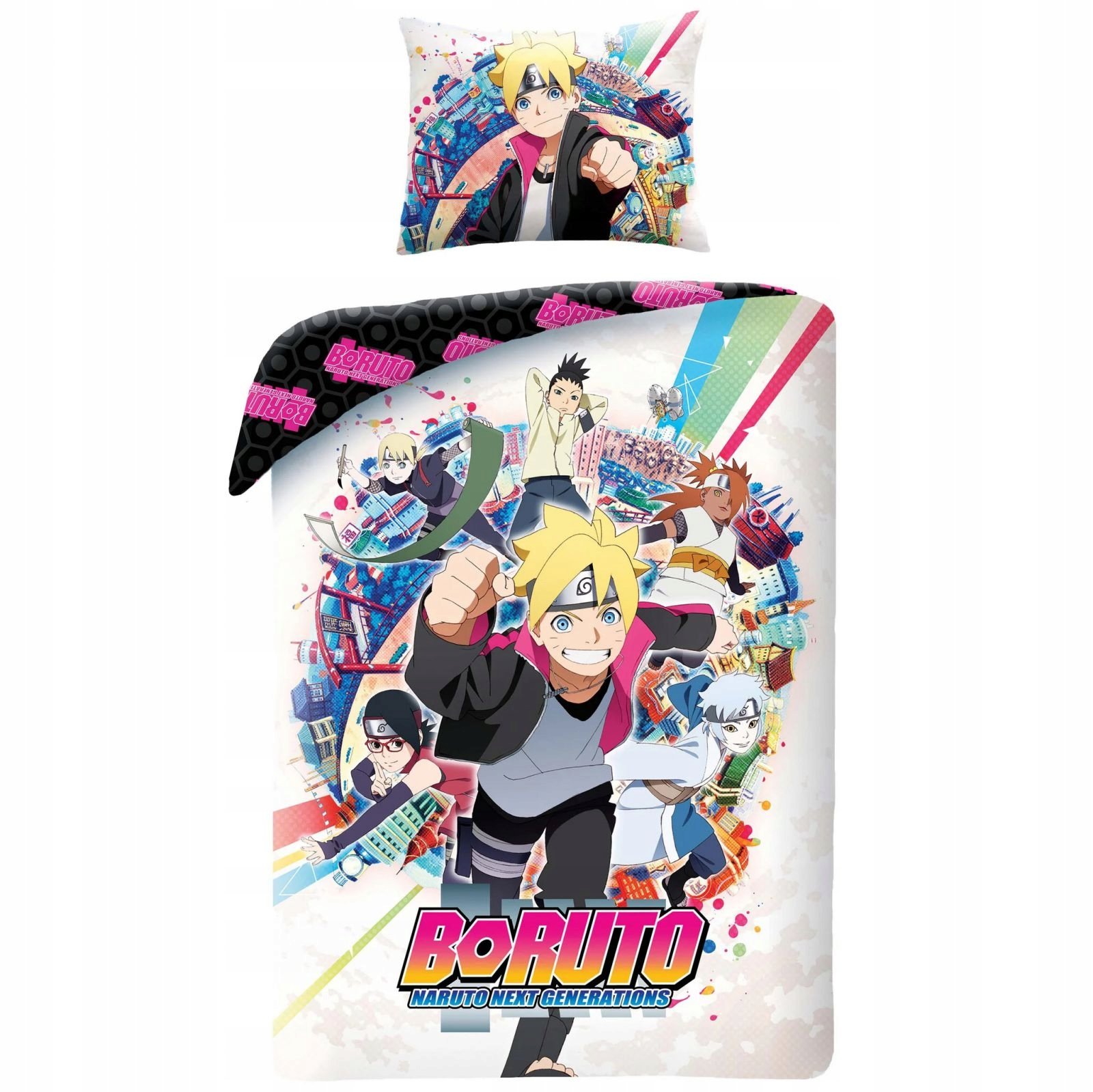 Boruto Pościel 140X200CM+70X90CM 100% Bawełna Cotton