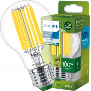 Philips Żarówka Led E27 7,3W=100W 4000K Filament Ultra Efficient 1535lm A60 - Żarówki LED - miniaturka - grafika 1