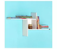 Półki do salonu - Półka ścienna 50x100 cm błyszcząca biel - miniaturka - grafika 1