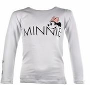 Bluzy dla dziewczynek - Bluzka dla dziewczynki Myszki Minnie biała - miniaturka - grafika 1