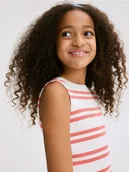 Swetry dla dziewczynek - Reserved - Dzianinowy bezrękawnik - koralowy - miniaturka - grafika 1