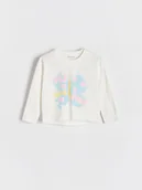 Bluzki dla niemowląt - Reserved - Koszulka z nadrukiem - złamana biel - miniaturka - grafika 1