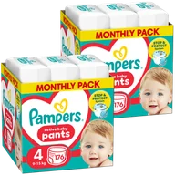 Pieluchy - Zestaw Pampers Pants, pieluchomajtki, Maxi, rozmiar 4, 9-15 kg, 2 x 176 sztuk - miniaturka - grafika 1