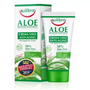 EQUILIBRA ALOESOWY PRZECIWSTARZENIOWY KREM DO TWARZY 50ml - Kremy do twarzy - miniaturka - grafika 1