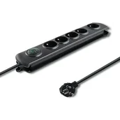 Listwy zasilające - QOLTEC Listwa zasilająca Listwa antyprzepięciowa 5 gniazd | 1.8m 5901878502694 - miniaturka - grafika 1