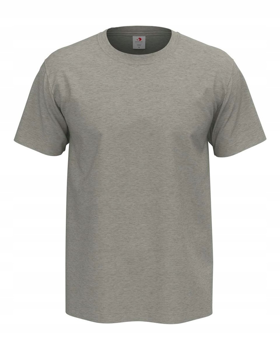 Koszulka męska T-shirt Stedman Comfort-T Grey Heather DUŻY ROZMIAR 5XL