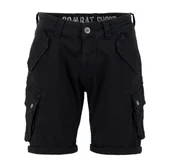 Spodnie męskie - spodnie bojówki krótkie ALPHA INDUSTRIES - COMBAT SHORT BLACK-30 - miniaturka - grafika 1