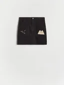 Sukienki i spódniczki dla dziewczynek - Reserved - Sztruksowa spódnica Pusheen - ciemnoszary - miniaturka - grafika 1