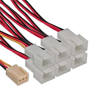 InLine 3-pin - 3-pin x6, 0.15m, Wielokolorowy 33436 - Kable komputerowe i do monitorów - miniaturka - grafika 1