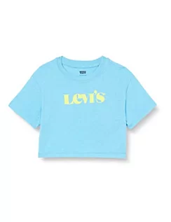 Koszulki dla dziewczynek - Levi's Kids ss high rise Tee koszulka dziewczęca 10-16 lat, Bonnie Blue, 12 Lata - grafika 1