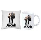 Gadżety dla niej i dla niego - Eminem Raper ZESTAW PODUSZKA + KUBEK + IMIĘ - miniaturka - grafika 1