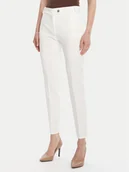 Spodnie damskie - Rinascimento Chinosy CFC0126225003 Biały Slim Fit - miniaturka - grafika 1