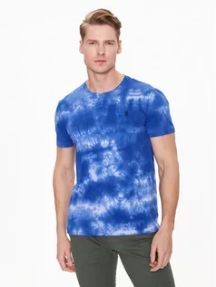 Koszulki męskie - Polo Ralph Lauren T-Shirt 710890781001 Niebieski Slim Fit - grafika 1